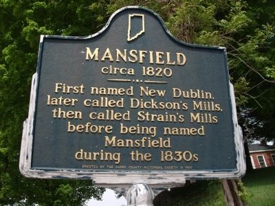 Mansfield circa 1820 Marker image. Click for full size.
