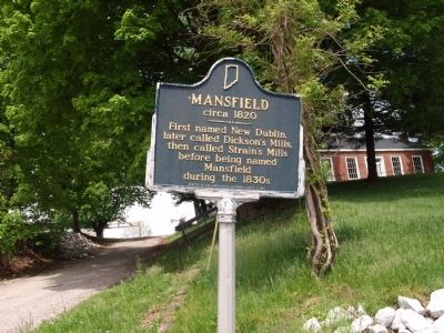 Long View - - Mansfield circa 1820 Marker image. Click for full size.