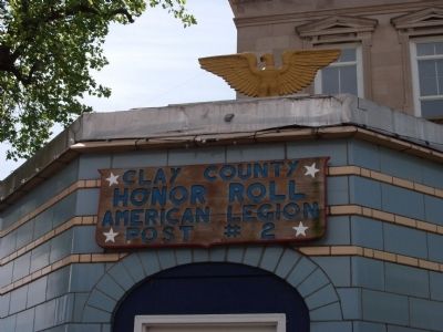 Sign Above Door to Memorial Building image. Click for full size.