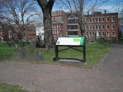 Marker in Copps Hill Burying Ground image. Click for full size.