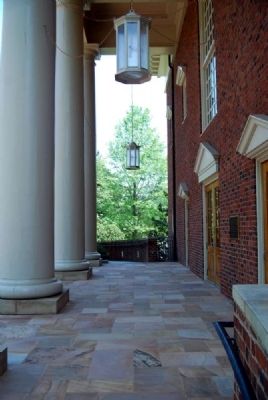The Charles Erza Daniel Memorial Chapel Porch image. Click for full size.