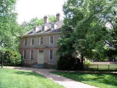 The Brafferton, built in 1723 to house the Indian School. image. Click for full size.