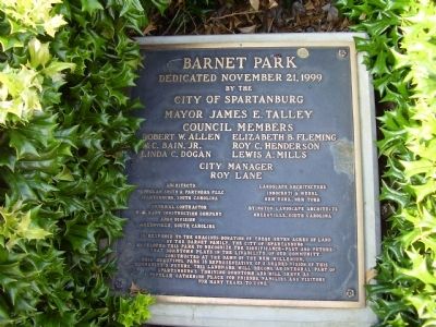 Barnet Park Marker image. Click for full size.