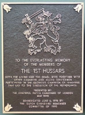The 1st Hussars Marker image. Click for full size.