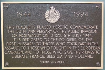50th Anniversary of the Allied Invasion of Normandy Marker. Click for full size. 50th Anniversary of the Allied Invasion of Normandy Marker image. Click for full size.