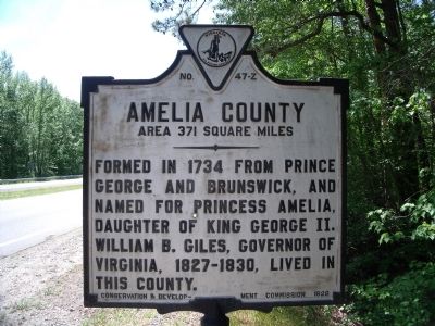 Amelia County Marker image. Click for full size.