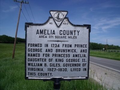 Amelia County Marker image. Click for full size.