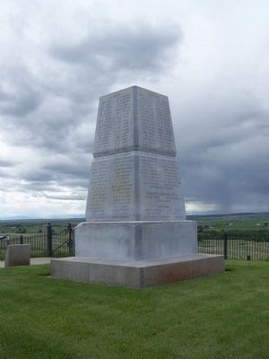 Little Bighorn Battlefield National Monument Marker </b>(Panels 3 and 4) image. Click for full size.