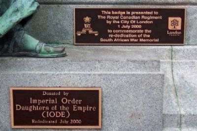 London South African War Memorial Markers image. Click for full size.