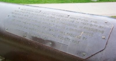 Crimean War Cannons Marker image. Click for full size.