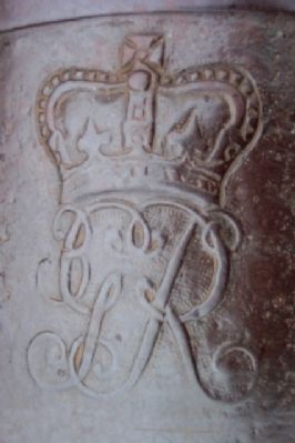 British Royal Coat of Arms on Cannon image. Click for full size.