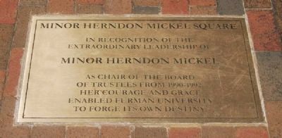 Minor Herndon Mickel Square Marker. Click for full size. Minor Herndon Mickel Square Marker image. Click for full size.