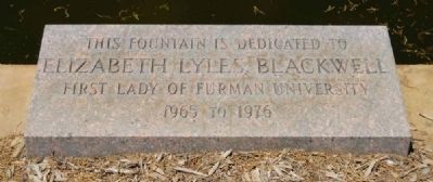 Elizabeth Lyles Blackwell Fountain Marker image. Click for full size.