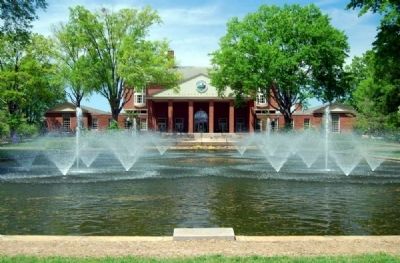 Elizabeth Lyles Blackwell Fountain -<br>Duke Library in Backgrounf. Click for full size. Elizabeth Lyles Blackwell Fountain -<br>Duke Library in Backgrounf image. Click for full size.