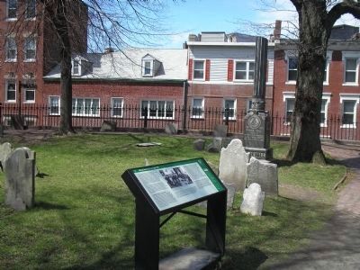 Marker at Copp’s Hill Burying Ground. Click for full size. Marker at Copp’s Hill Burying Ground image. Click for full size.