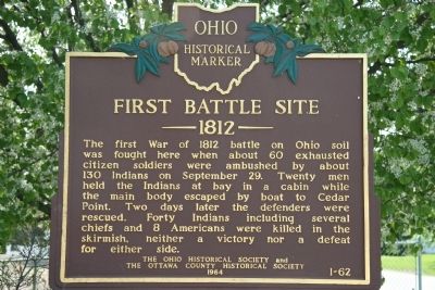 First Battle Site Marker image. Click for full size.