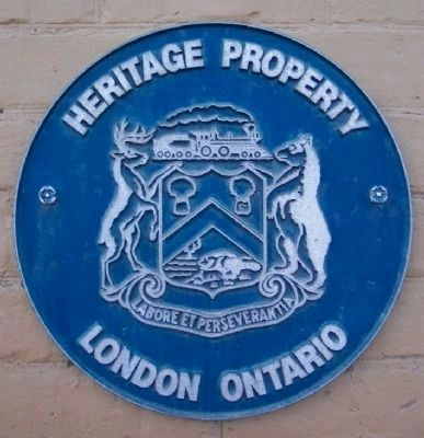 London Ontario Heritage Property Marker image. Click for full size.