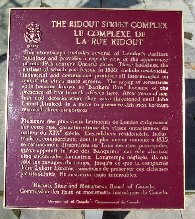 The Ridout Street Complex Marker