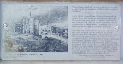 The Gaol and Courthouse, London, c.1843 Marker image. Click for full size.