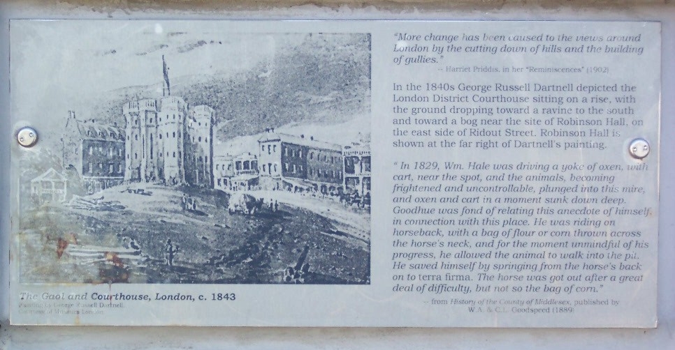 The Gaol and Courthouse, London, c.1843 Marker