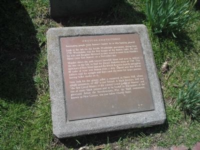 Unusual Gravestones Marker. Click for full size. Unusual Gravestones Marker image. Click for full size.