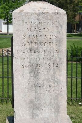 In Memory of Mason, Simonds & Mingus Marker. Click for full size. In Memory of Mason, Simonds & Mingus Marker image. Click for full size.