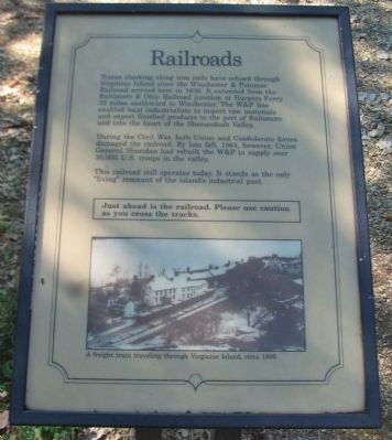 Railroads Marker. Click for full size. Railroads Marker image. Click for full size.