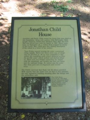 Jonathan Child House Marker image. Click for full size.
