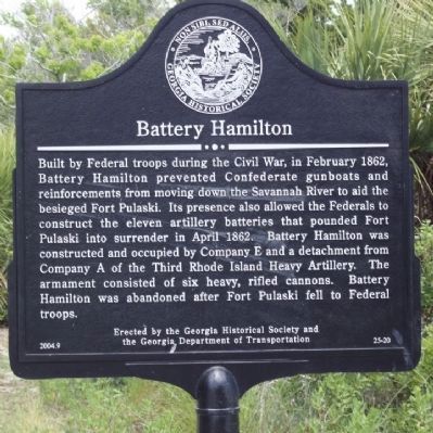 Battery Hamilton Marker image. Click for full size.