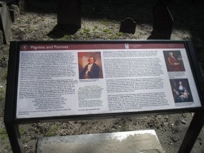 Pilgrims and Patriots Marker. Click for full size. Pilgrims and Patriots Marker image. Click for full size.