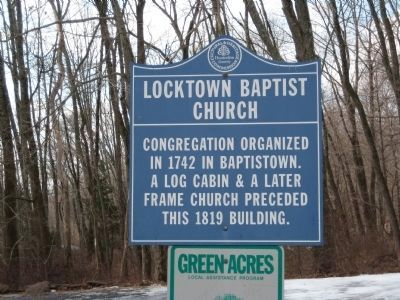 Locktown Baptist Church Marker image. Click for more information.