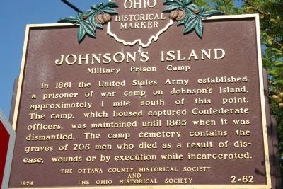 Johnson's Island Marker. Click for full size. Johnson's Island Marker image. Click for full size.