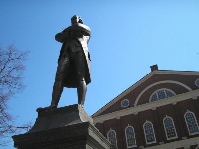 Samuel Adams and Faneuil Hall image. Click for full size.