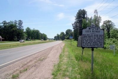 Lee's Retreat Markers on Patrick Henry Highway image. Click for full size.