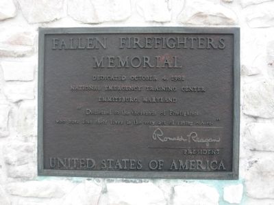 Fallen Firefighters Memorial Marker image. Click for full size.