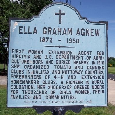 Ella Graham Agnew Marker image. Click for full size.