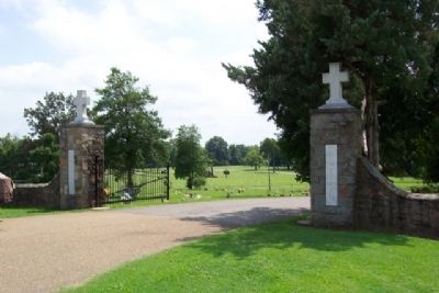 Entrance to Calvary Cemetery image. Click for full size.