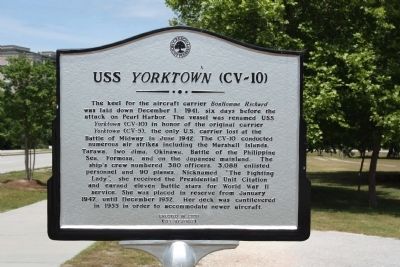 USS Yorktown (CV~10) Marker image. Click for full size.