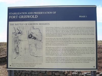 The Battle of Groton Heights Marker image. Click for full size.