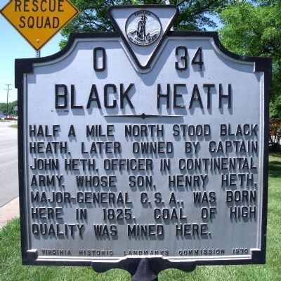 Black Heath Marker. Click for full size. Black Heath Marker image. Click for full size.