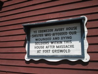 Second Ye Ebenezer Avery House Marker image. Click for full size.