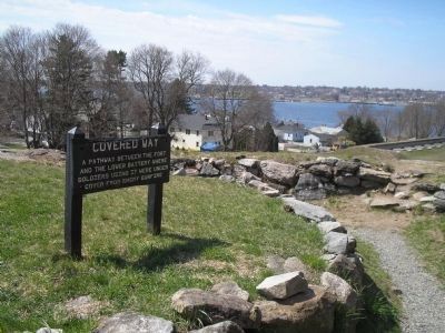 Marker in Fort Griswold. Click for full size. Marker in Fort Griswold image. Click for full size.