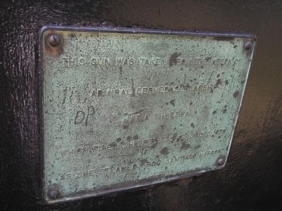 Spanish Flagship Gun Marker. Click for full size. Spanish Flagship Gun Marker image. Click for full size.