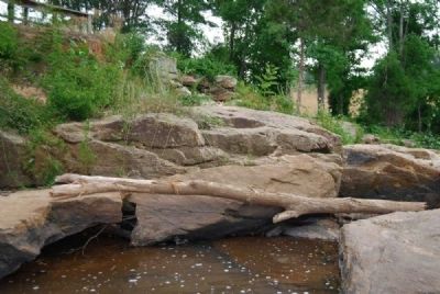 Enoree Shoals at the Base of the Masonry Dam. Click for full size. Enoree Shoals at the Base of the Masonry Dam image. Click for full size.