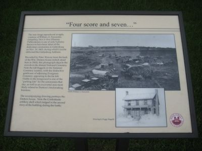 "Four score and seven..." Marker. Click for full size. "Four score and seven..." Marker image. Click for full size.
