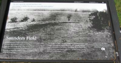 Saunders Field Marker image. Click for full size.