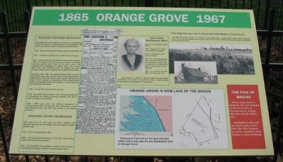 Orange Grove 1865 - 1967 Marker image. Click for full size.