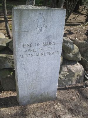 Acton Minutemen Marker. Click for full size. Acton Minutemen Marker image. Click for full size.