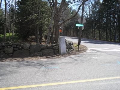 Marker on Barnes Hill Road. Click for full size. Marker on Barnes Hill Road image. Click for full size.