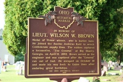 Lieut. Wilson W. Brown Marker image. Click for full size.